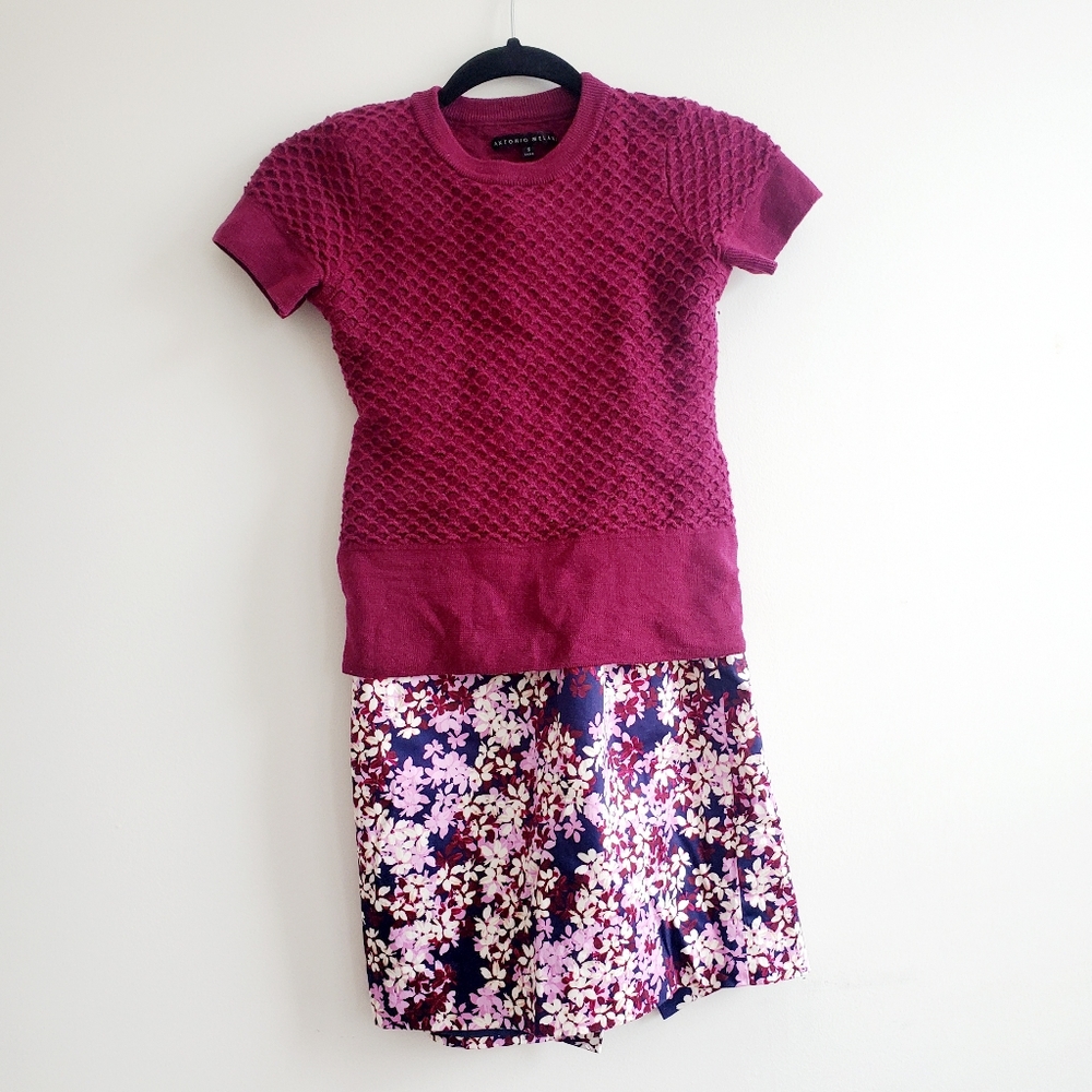 Bundle J.Crew floral pencil skirt Antonio Melani - Picture 2 of 8